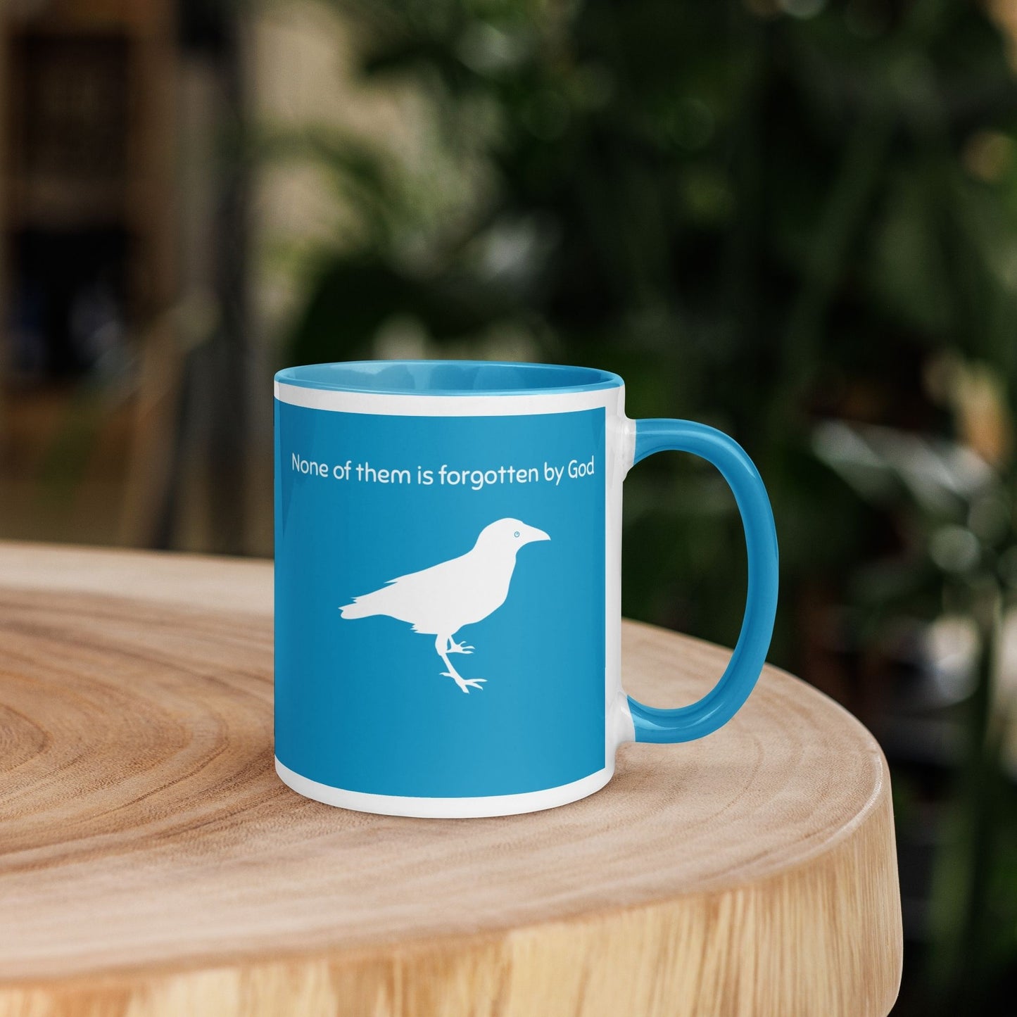 'Consider the Ravens' - deep blue mug
