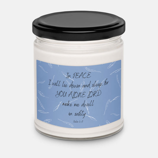 'Safe in the Lord' - 60 hours scented soy candle