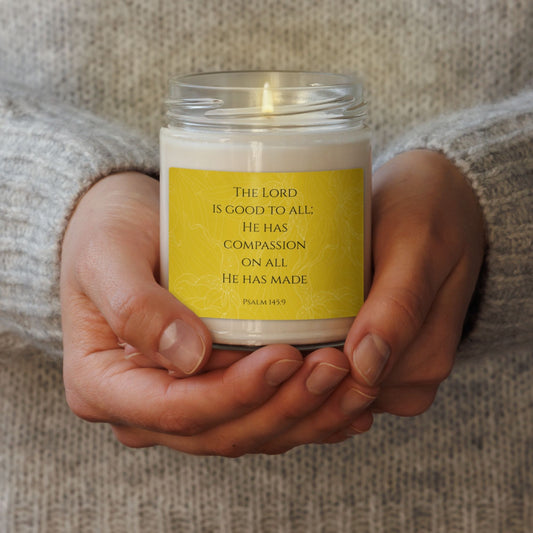'Psalm of Praise' - 60 hours scented soy candle - Apple Harvest - MIMIKO DESIGNS - christian apparel gifts