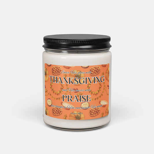 'A Harvest of Blessings' - 60 hours scented soy candle - Apple Harvest - MIMIKO DESIGNS - christian apparel gifts