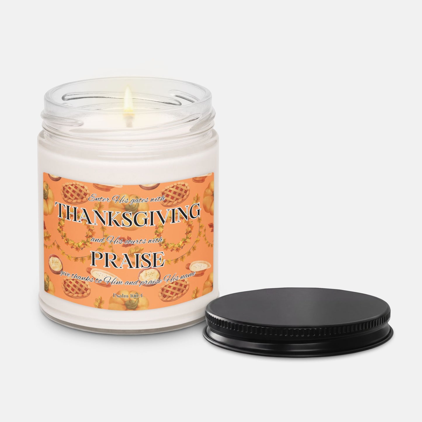 'A Harvest of Blessings' - 60 hours scented soy candle - Apple Harvest - MIMIKO DESIGNS - christian apparel gifts