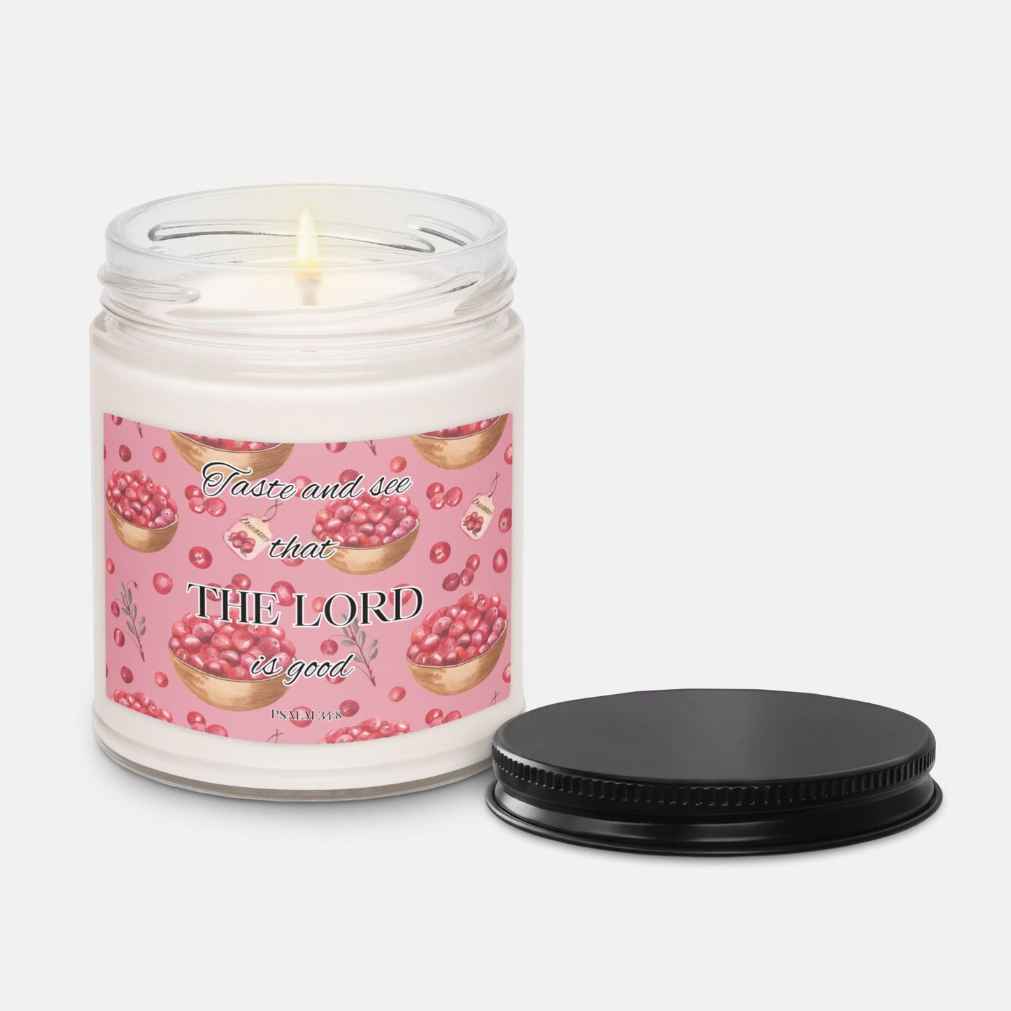 'God is good' - 60 hours scented soy candle - Apple Harvest - MIMIKO DESIGNS - christian apparel gifts