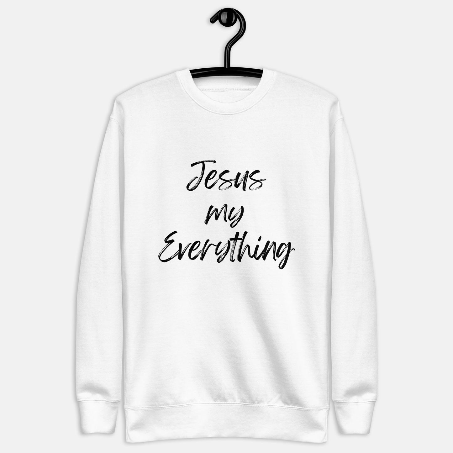 'Jesus my Everything' - unisex sweatshirt - White - MIMIKO DESIGNS - christian apparel gifts