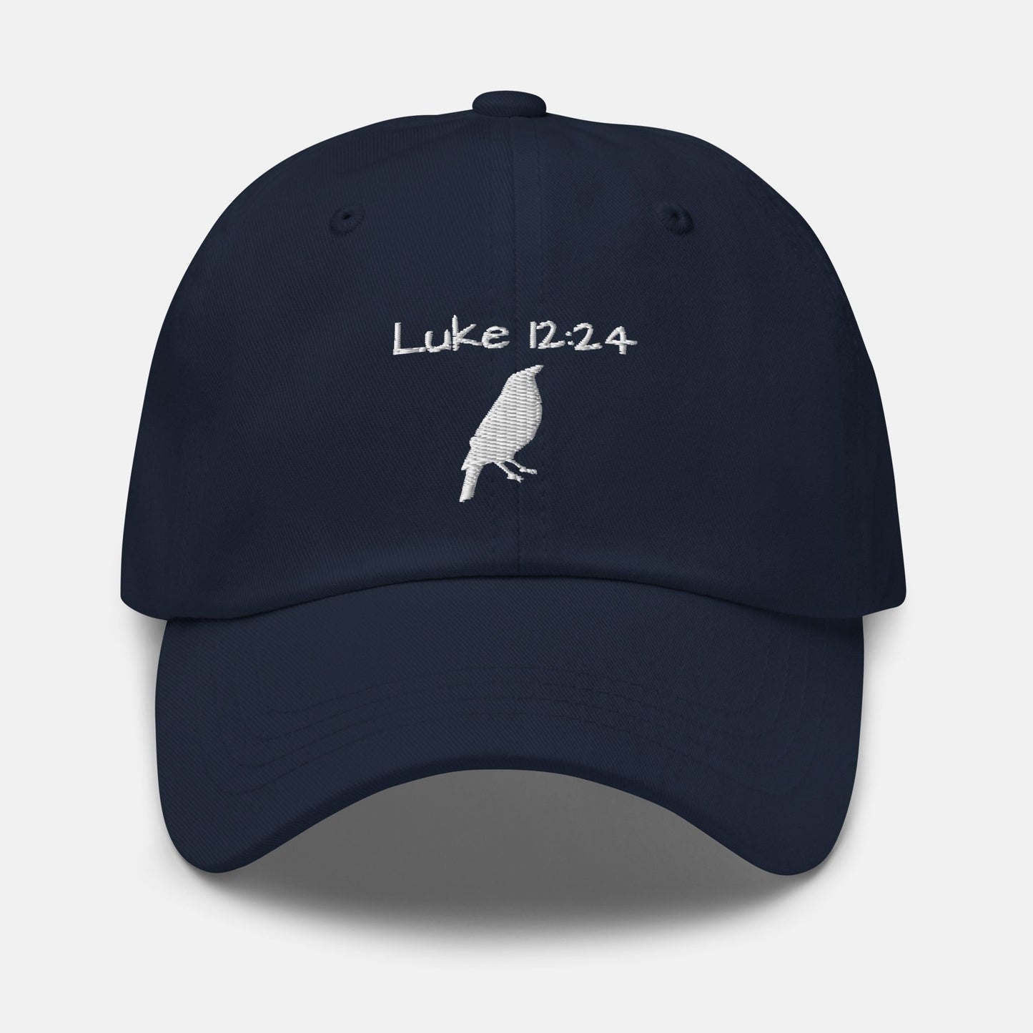 'Luke 12:24' - embroidered dad hat - MIMIKO DESIGNS - christian apparel gifts