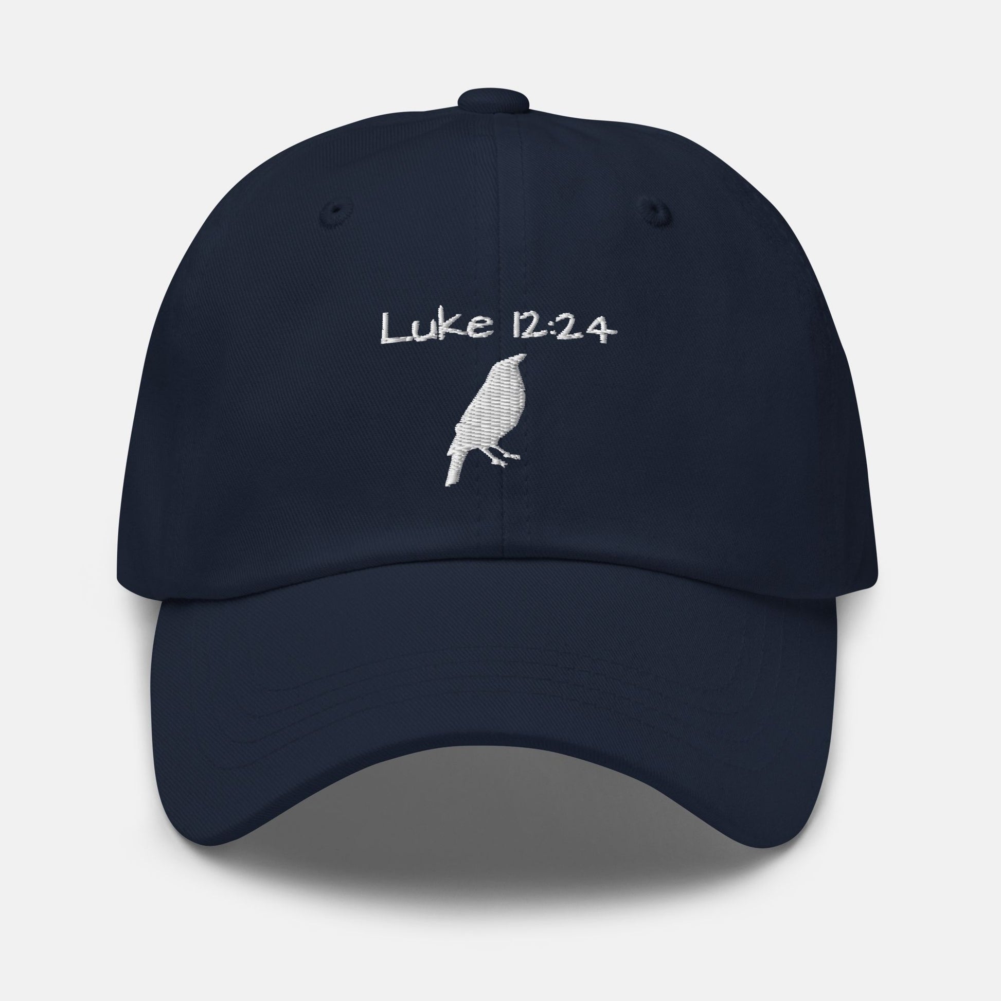 'Luke 12:24' - embroidered dad hat - MIMIKO DESIGNS - christian apparel gifts