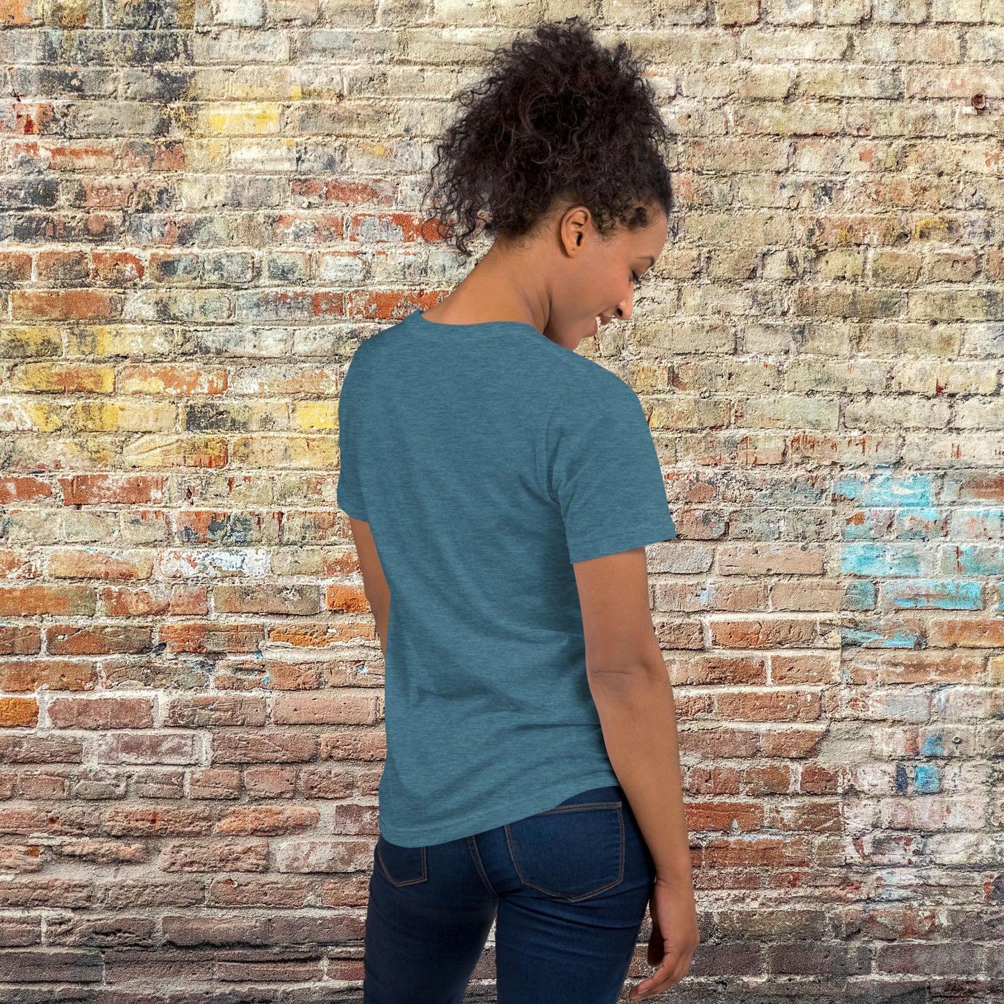 'Names of Jesus' - unisex tee heather blue edition