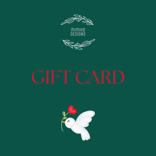 MIMIKO DESIGNS Gift Card - $25.00 - Mimiko Designs - christian apparel gifts