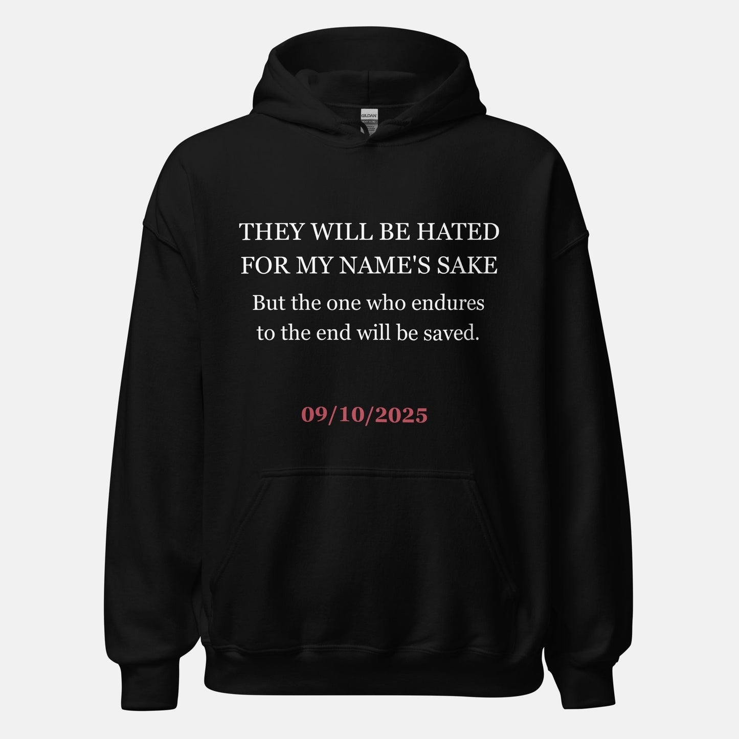 'Endure' - unisex hoodie black - S - MIMIKO DESIGNS - christian apparel gifts