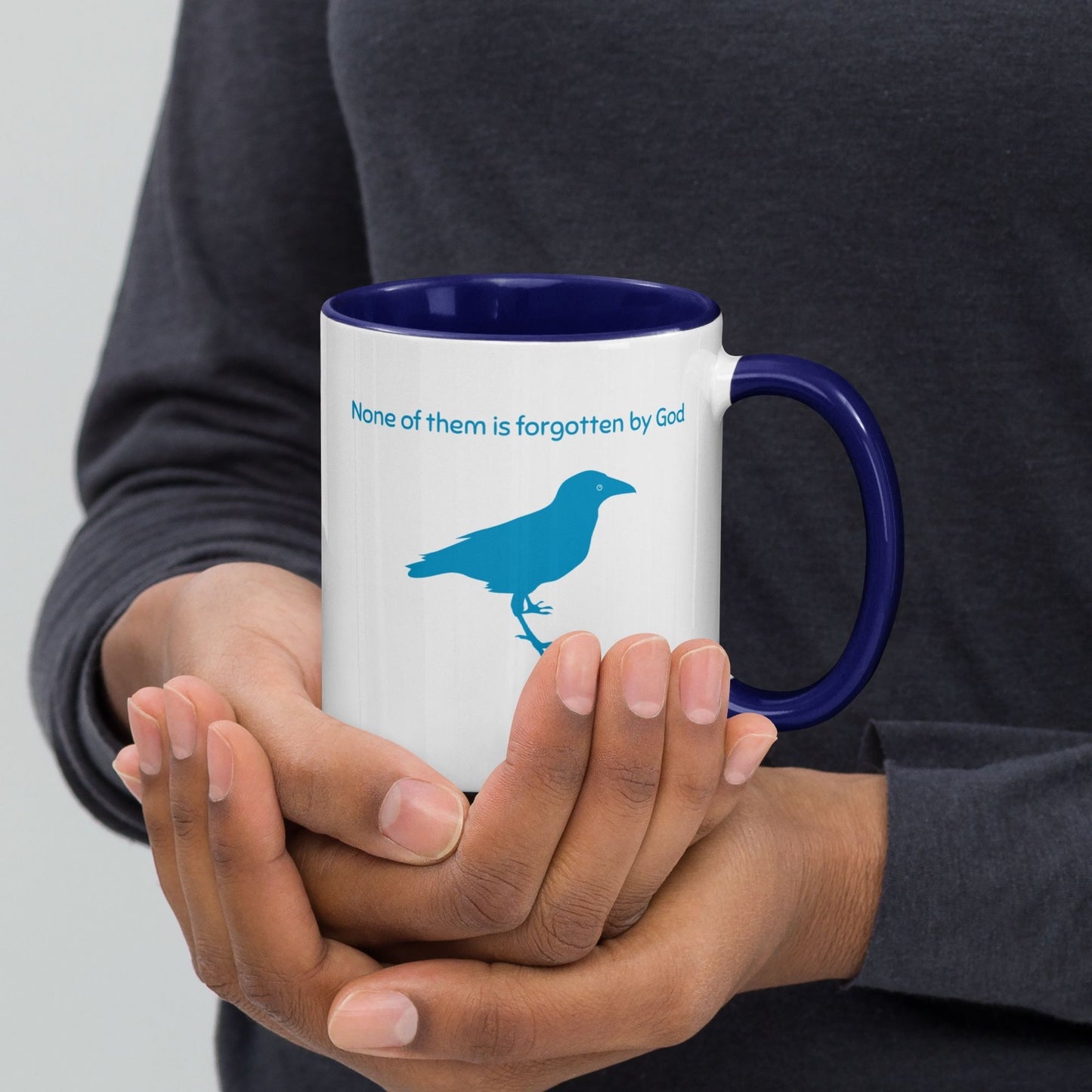 'Consider the Ravens' - blue mug