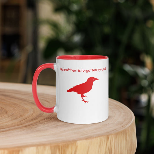 'Consider the Ravens' - red mug