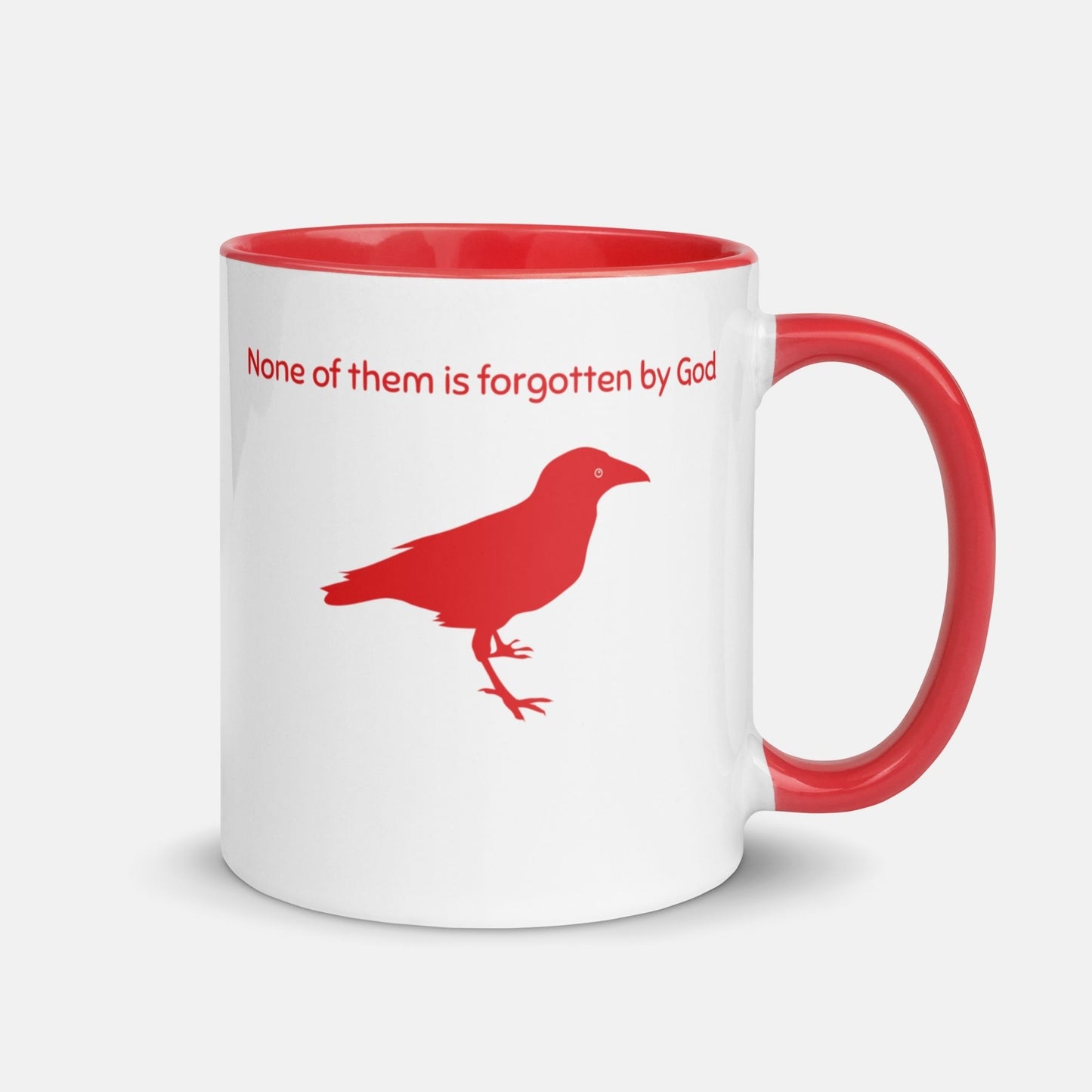 'Consider the Ravens' - red mug