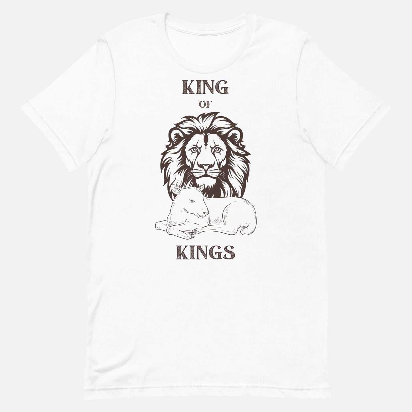 'King of Kings' - unisex cotton t-shirt white