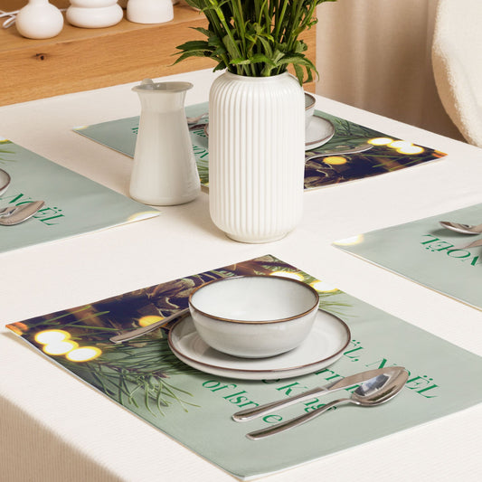 'Noël, Noël' - Christmas placemat set of 4 - Mimiko Designs - christian apparel gifts