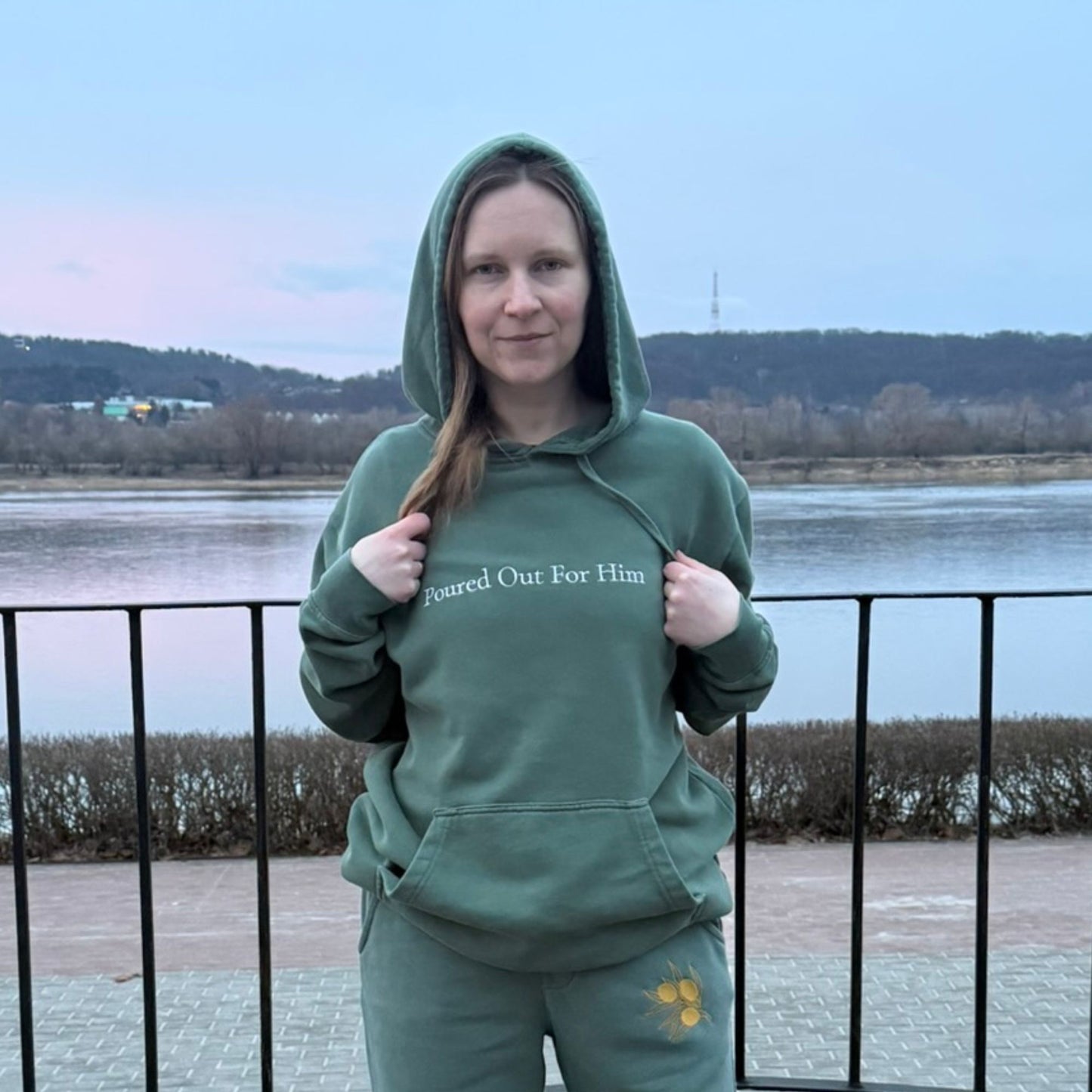 'Olive' hoodie - S - Mimiko Designs - christian apparel gifts