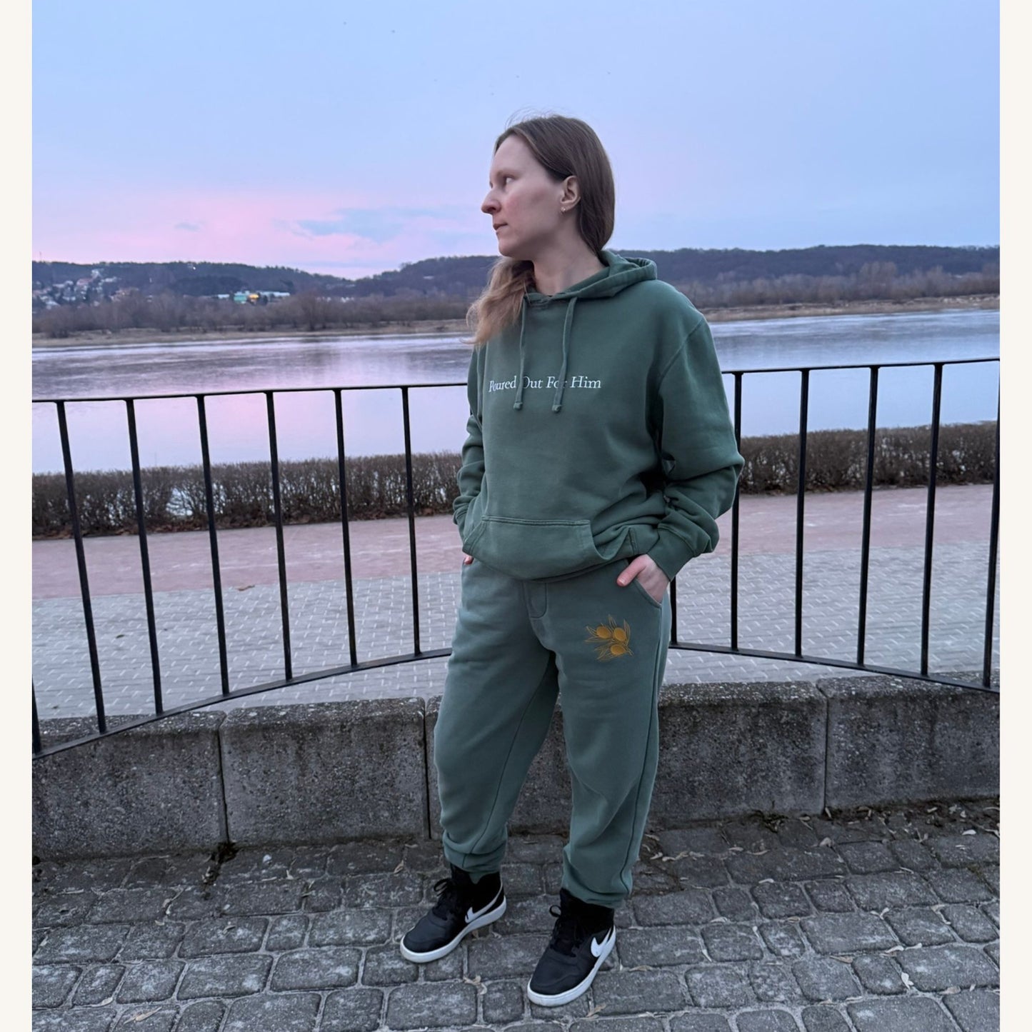 'Olive' hoodie - S - Mimiko Designs - christian apparel gifts