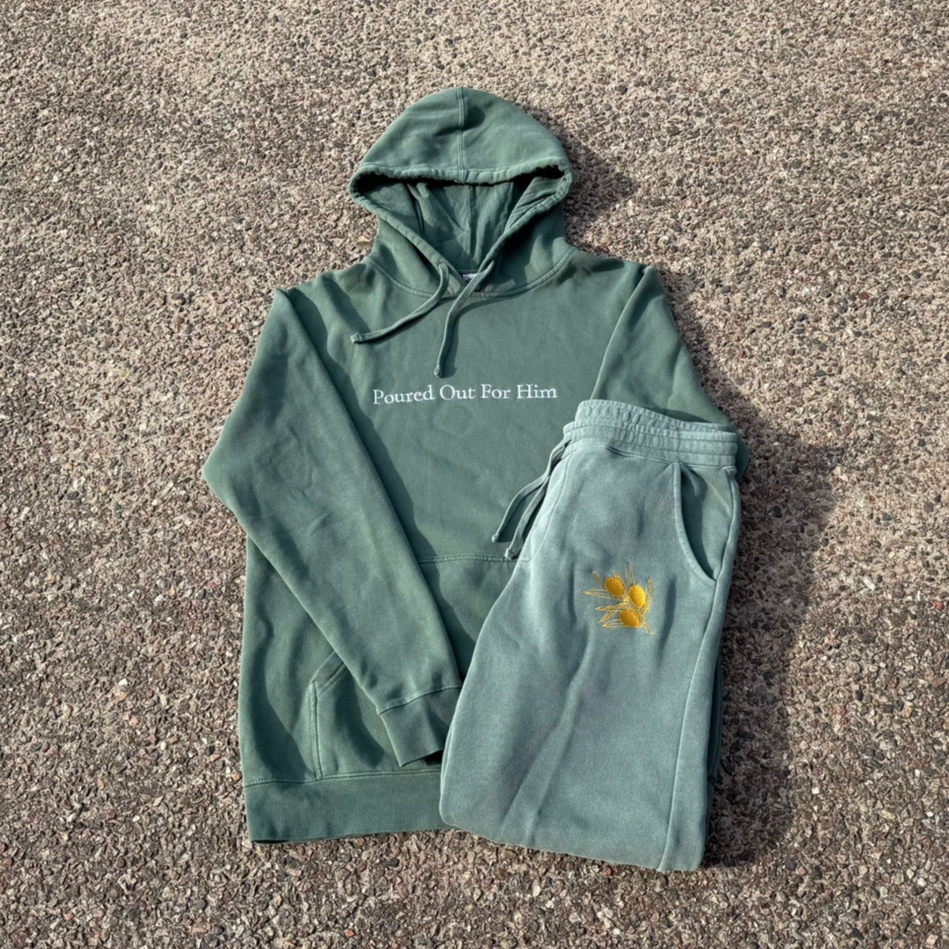 'Olive' hoodie - S - Mimiko Designs - christian apparel gifts