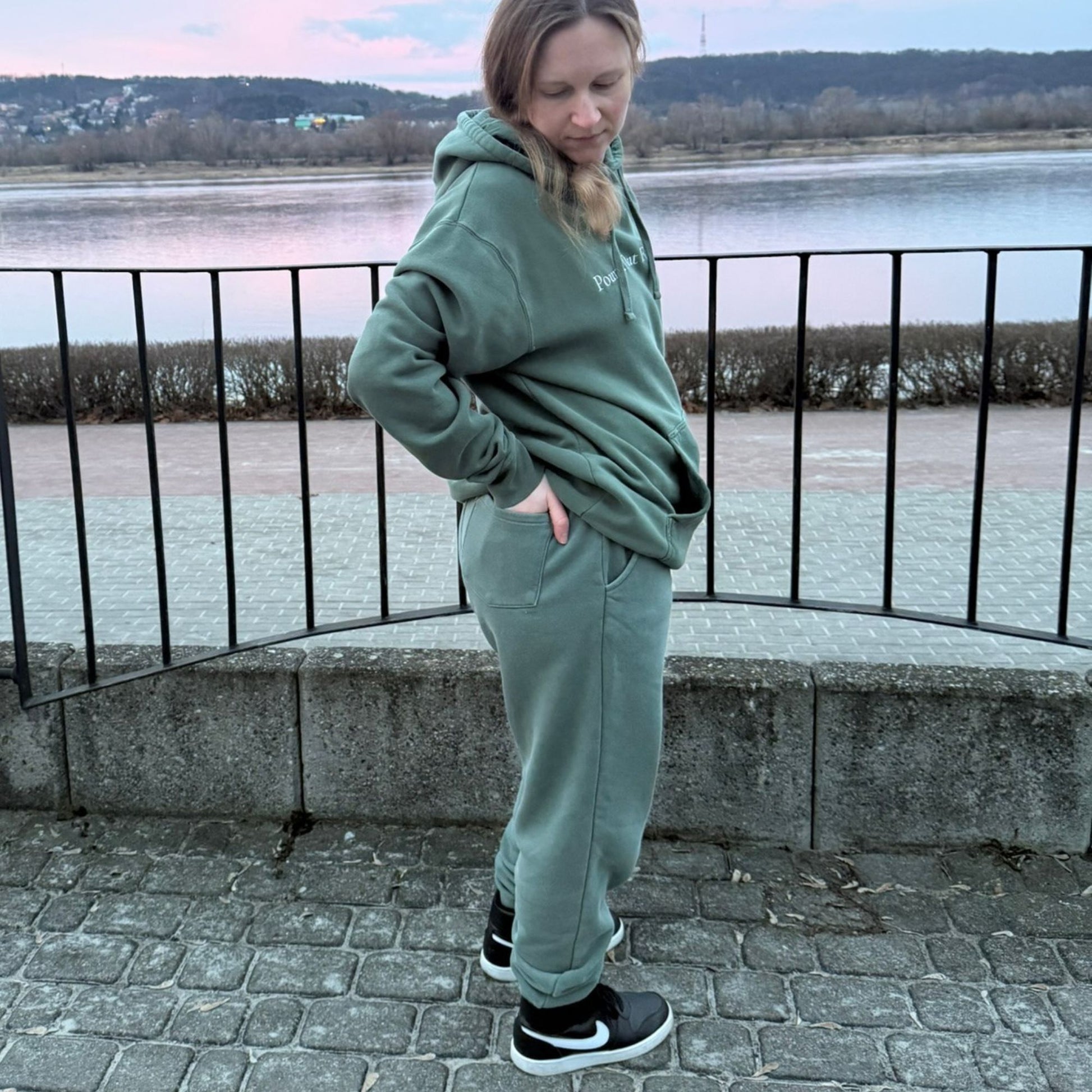 'Olive' sweatpants - S - Mimiko Designs - christian apparel gifts
