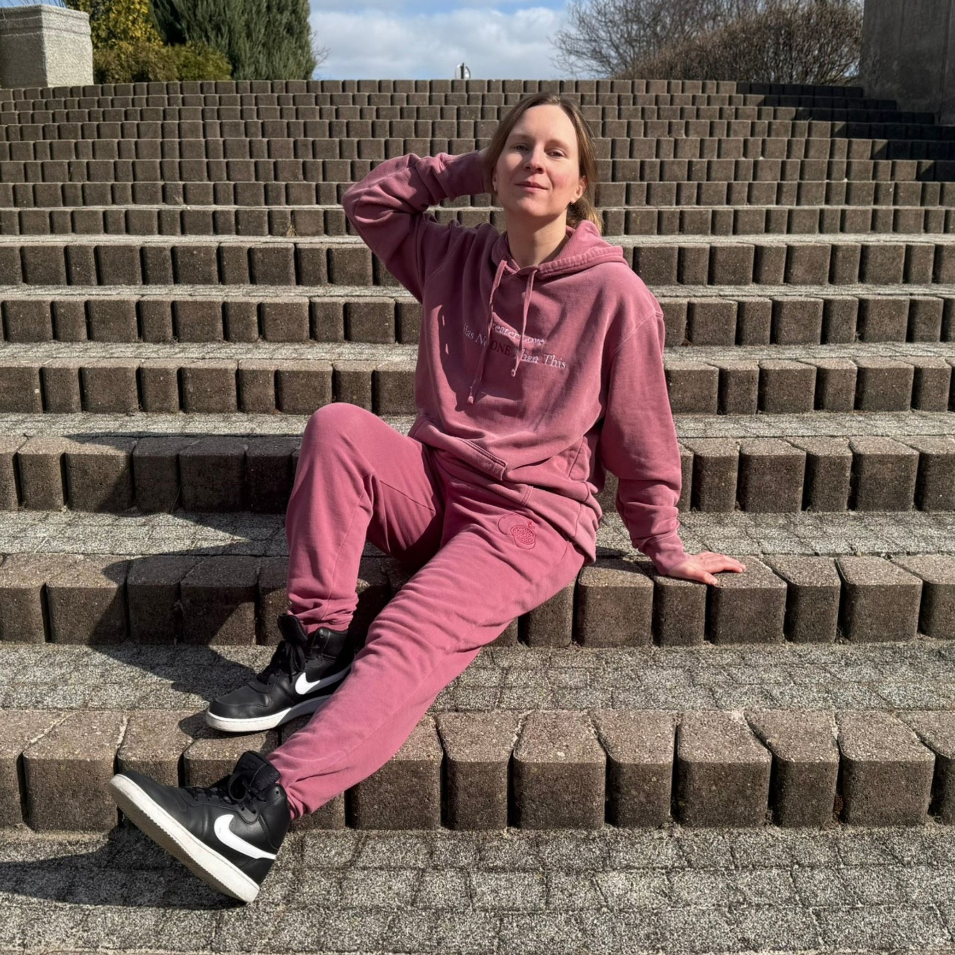 'Passion Fruit' sweatpants - S - Mimiko Designs - christian apparel gifts