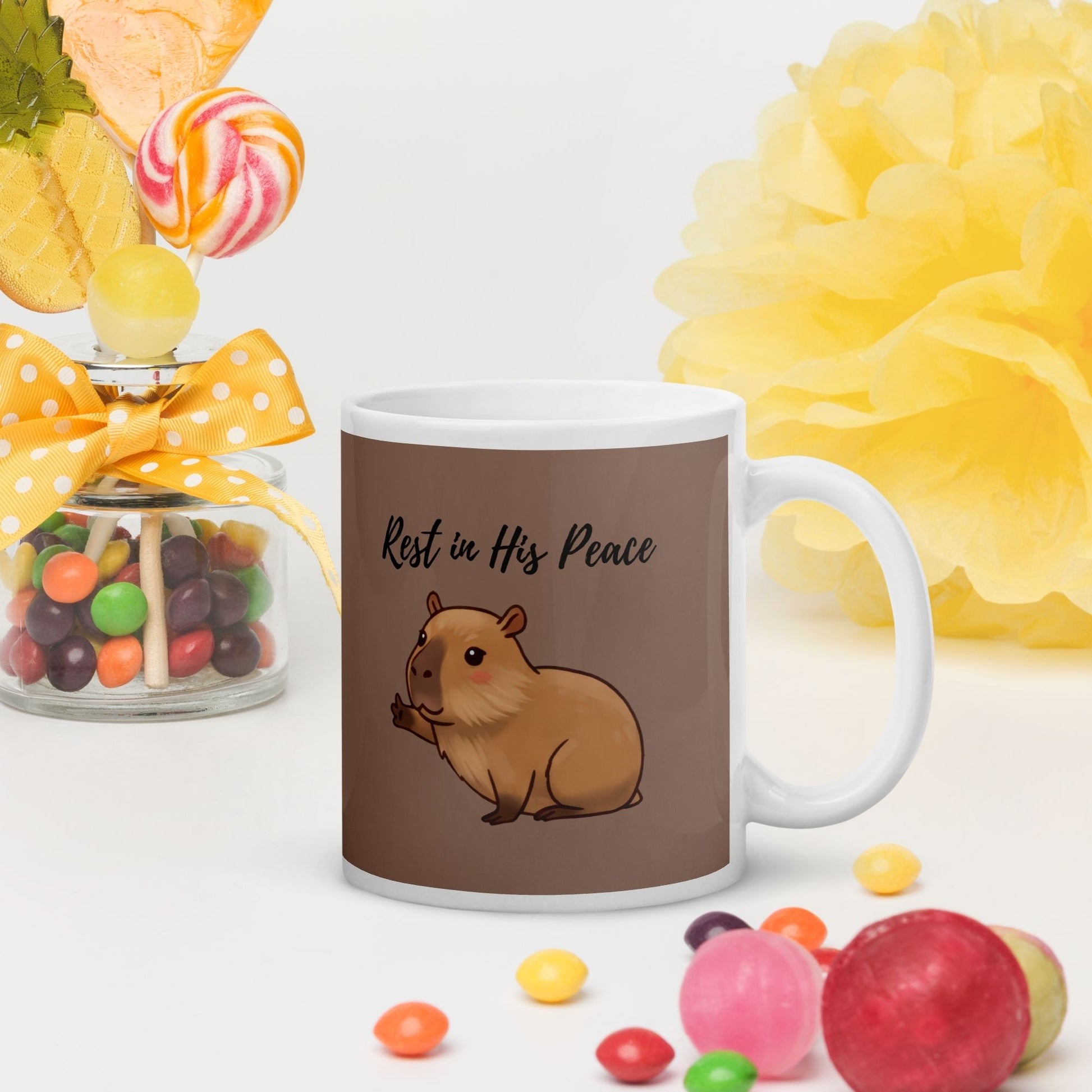 'Peaceful capybara' - 11oz mug - MIMIKO DESIGNS - christian apparel gifts
