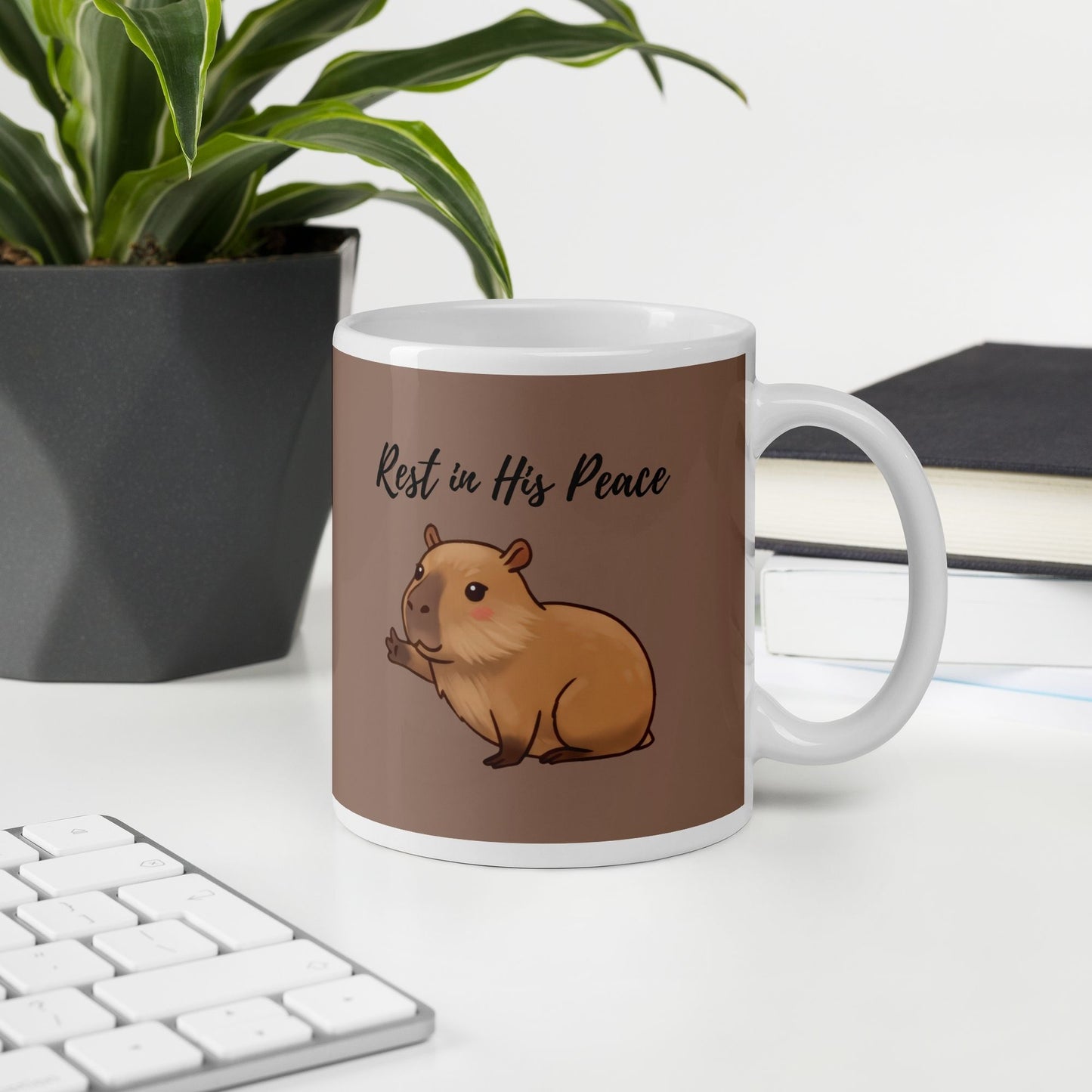 'Peaceful capybara' - 11oz mug - MIMIKO DESIGNS - christian apparel gifts