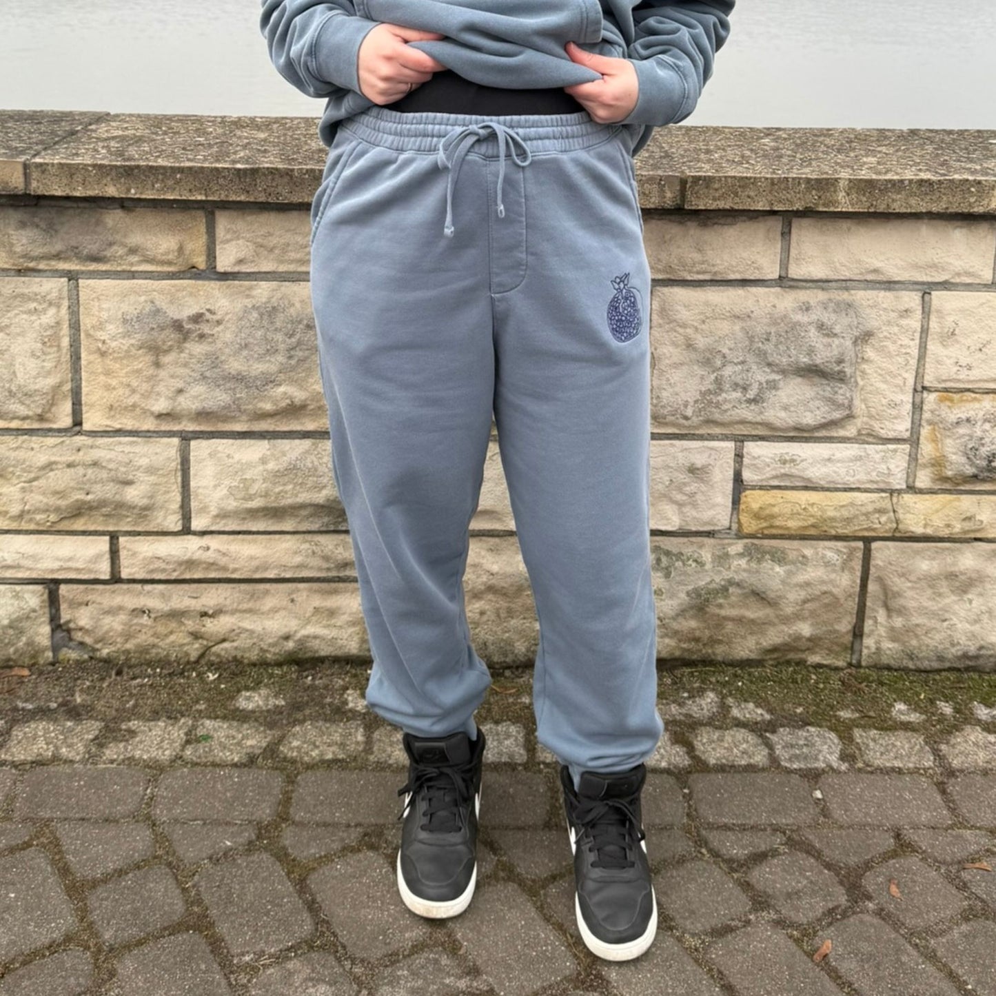 'Pomegranate' sweatpants - S - Mimiko Designs - christian apparel gifts