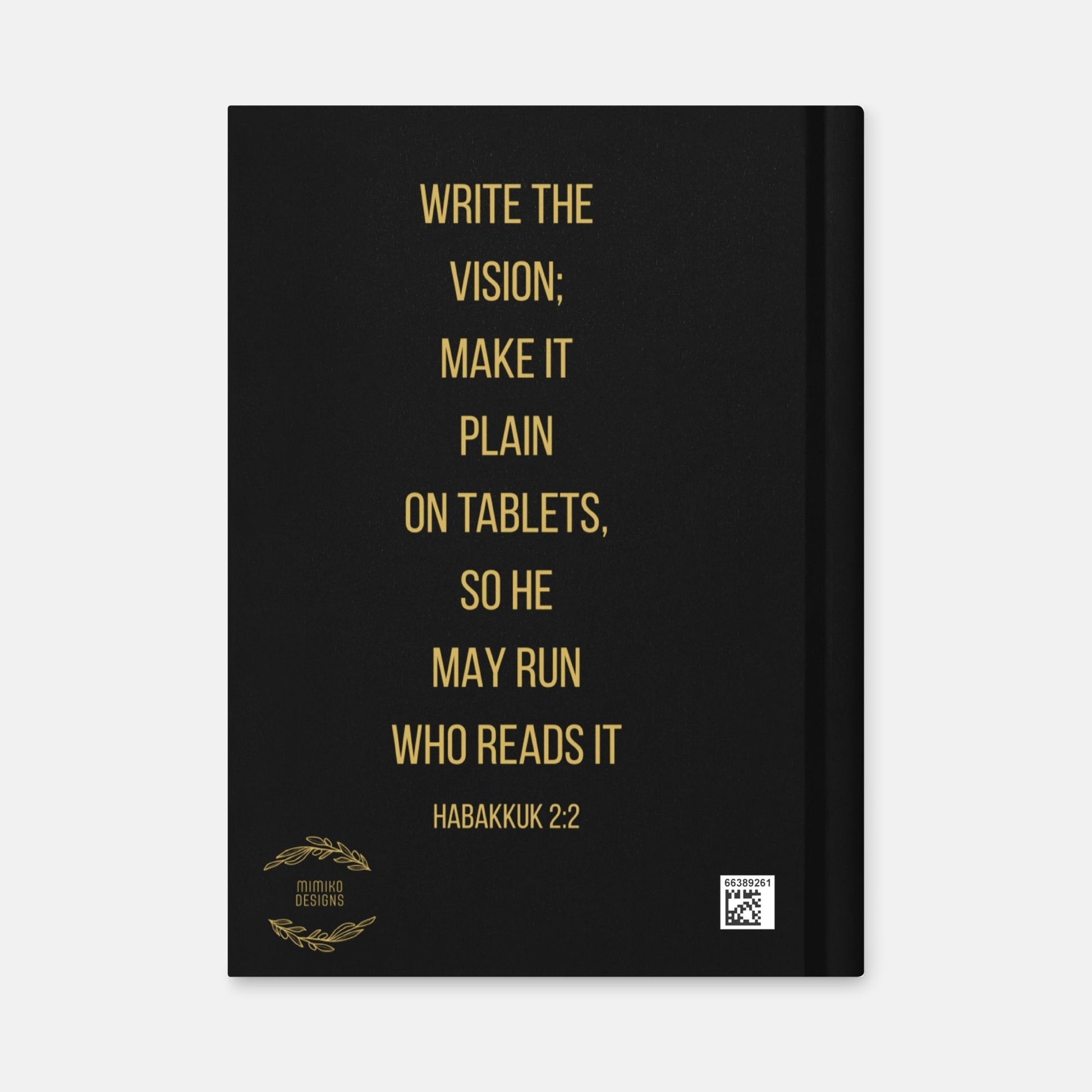 'Lion' hardcover journal - black and gold - MIMIKO DESIGNS - christian apparel gifts