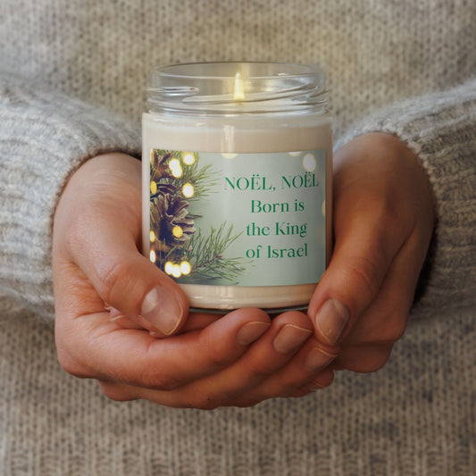 'Noël, Noël' - 60 hours scented soy candle - Christmas Warmth - Mimiko Designs - christian apparel gifts