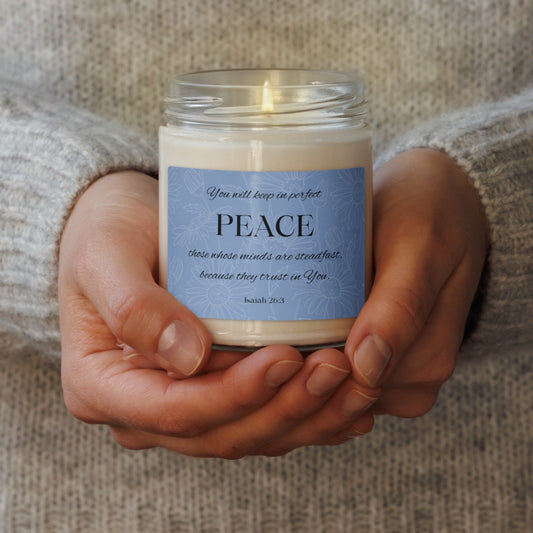 'Perfect Peace' - 60 hours scented soy candle