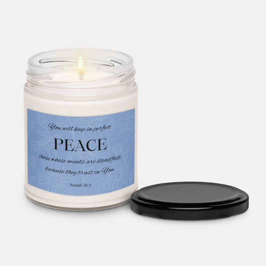 'Perfect Peace' - 60 hours scented soy candle