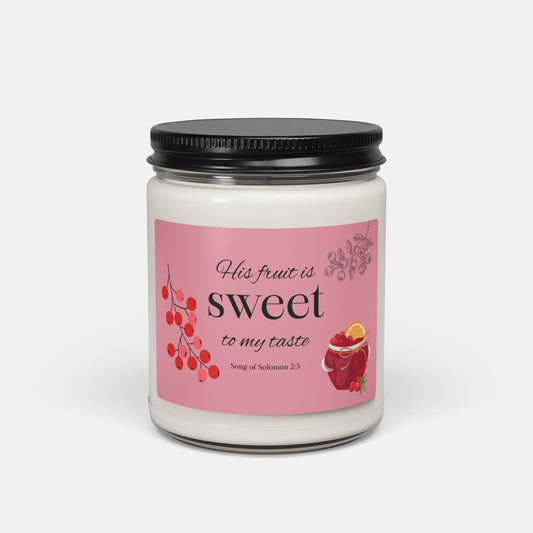 'Song of Songs' - 60 hours scented soy candle - Apple Harvest - MIMIKO DESIGNS - christian apparel gifts