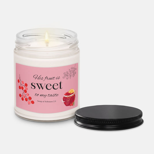 'Song of Songs' - 60 hours scented soy candle - Apple Harvest - MIMIKO DESIGNS - christian apparel gifts