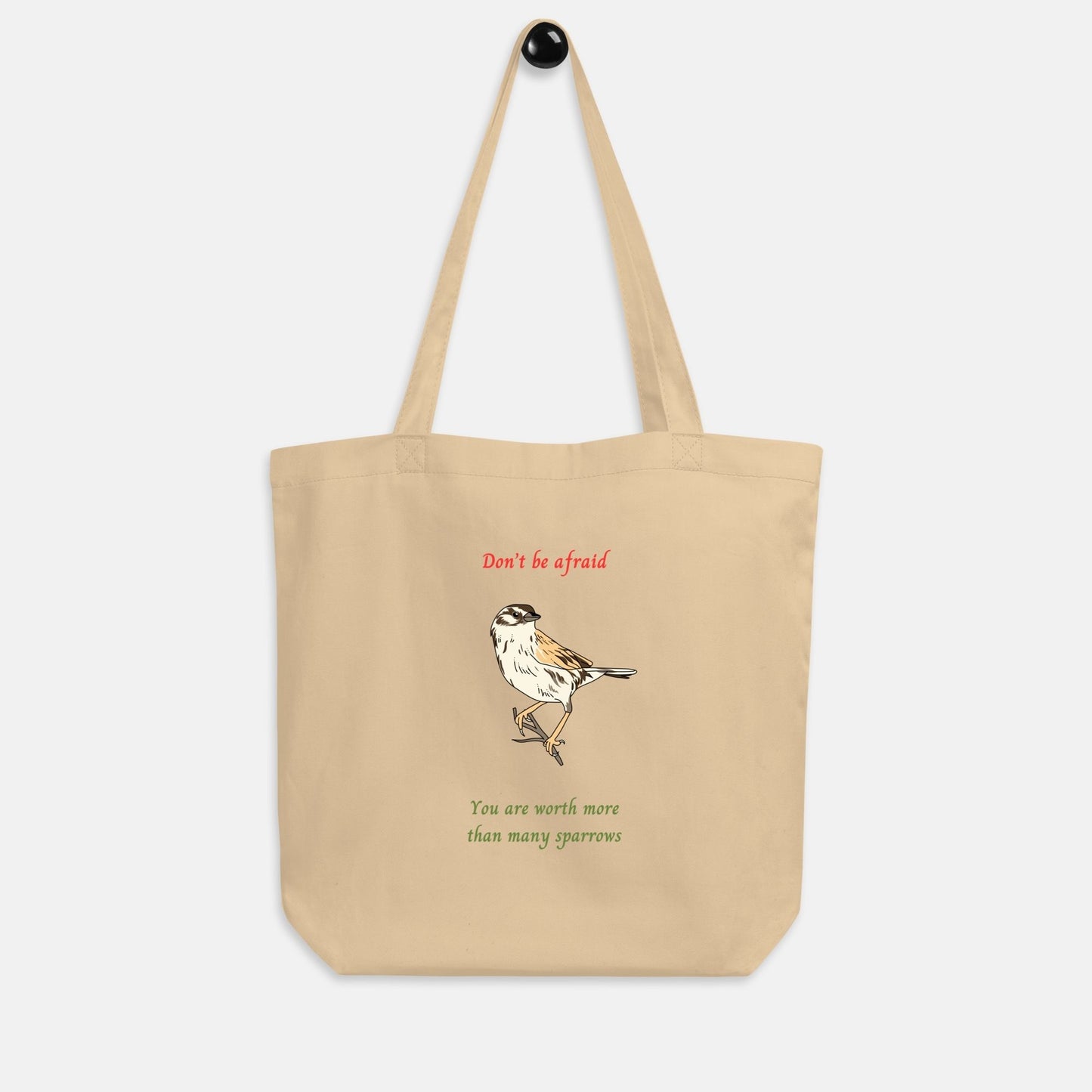 'Sparrow' - eco tote bag - MIMIKO DESIGNS - christian apparel gifts