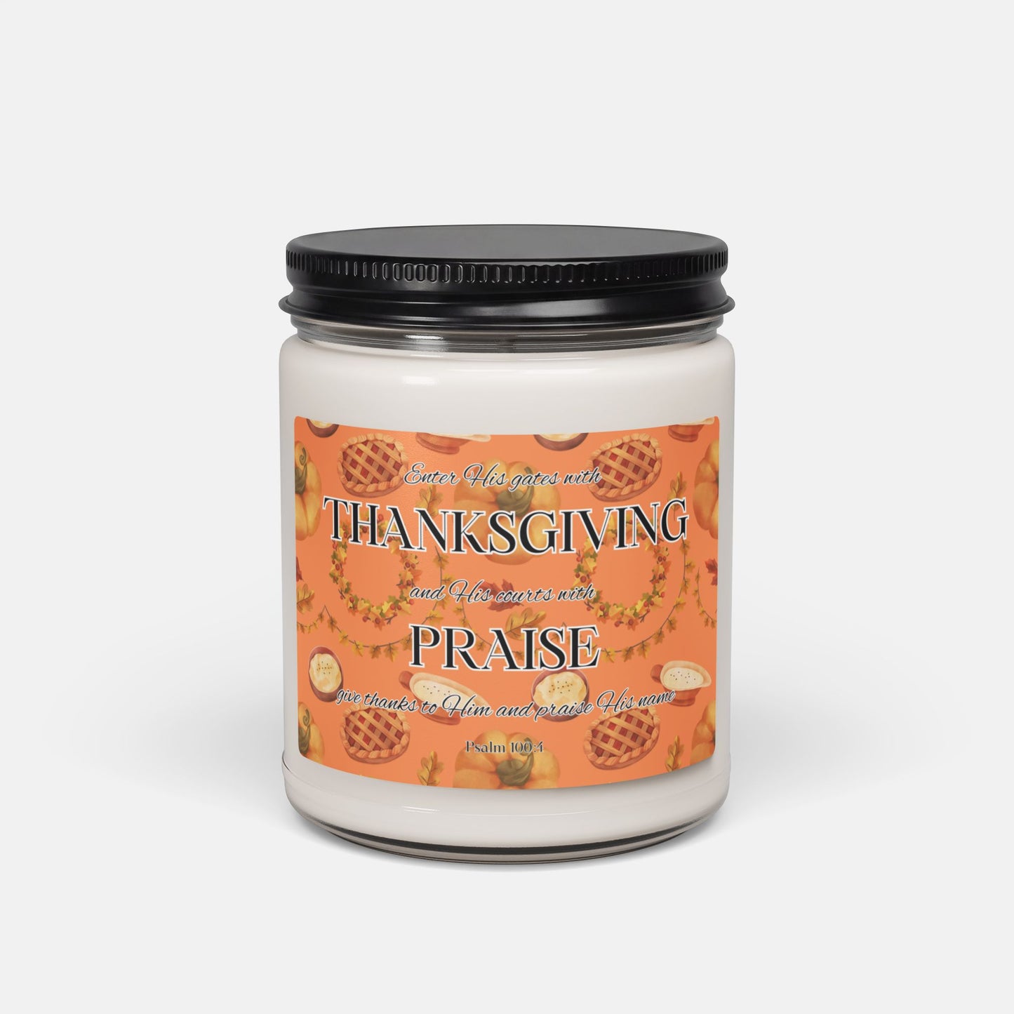 'A Harvest of Blessings' - 60 hours scented soy candle - Apple Harvest - MIMIKO DESIGNS - christian apparel gifts