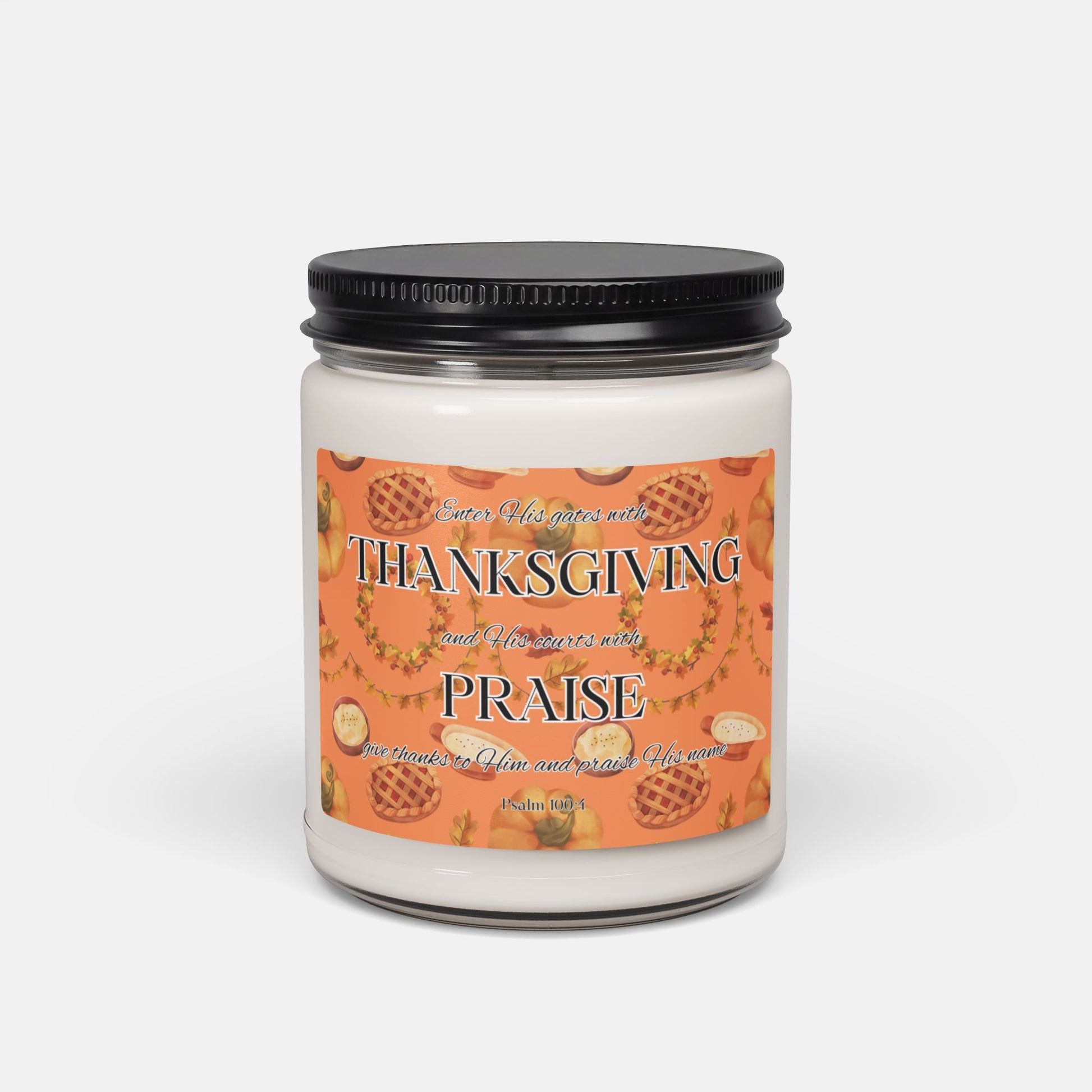 'A Harvest of Blessings' - 60 hours scented soy candle - Apple Harvest - MIMIKO DESIGNS - christian apparel gifts