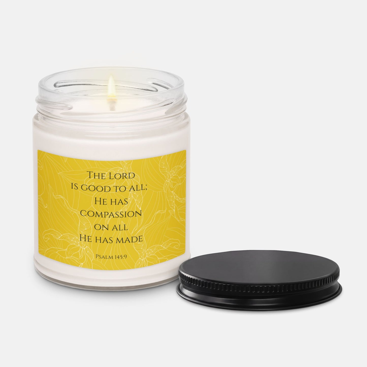 'Psalm of Praise' - 60 hours scented soy candle - Apple Harvest - MIMIKO DESIGNS - christian apparel gifts